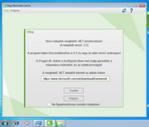 .NET figyelmeztetés Windows 7-en