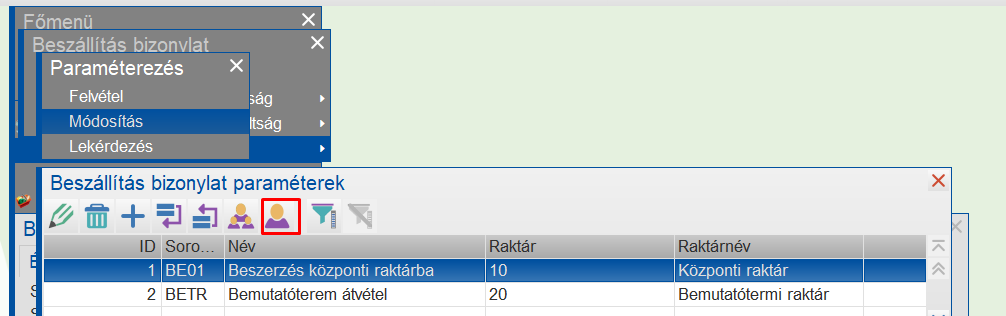 Egy sorozatra vonatkozó jogosultság megadása