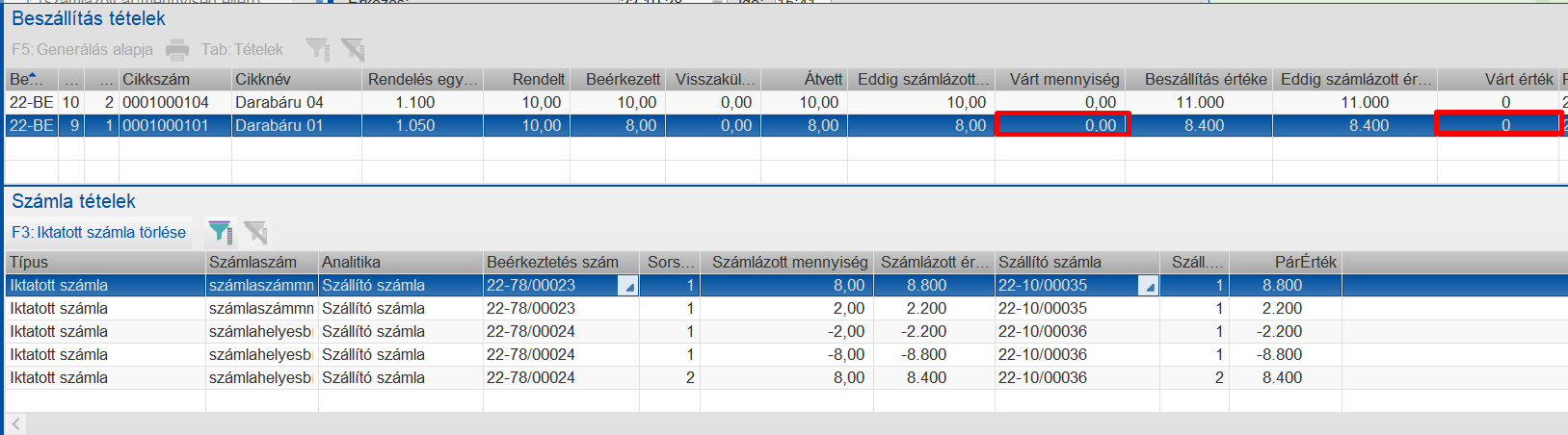 Helyesbítés után nincs eltérés kimutatása