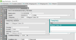 Telephely cím a rendelésnél