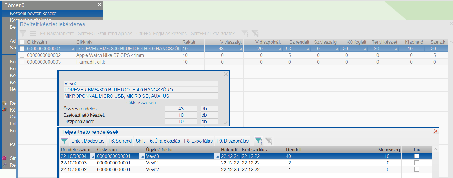 Alapalgoritmus szerinti elosztás