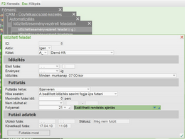 Automatizált folyamat időzítése