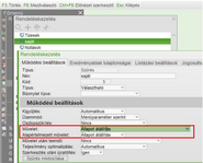 Állapot átállítás művelet szűrésben