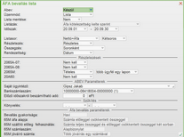 Áfa bevallás beállítása