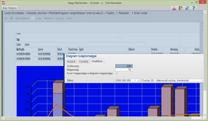 Diagram grafikai megjelenítésének beállítása