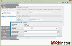 Személycsoport szűrési feltételeinek definiálása