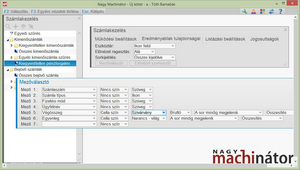 Mezőválasztóban a szín kiválasztása
