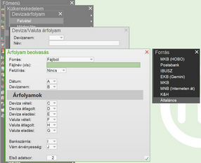 Univerzális árfolyam beolvasó