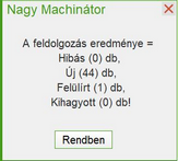 Betöltés eredménye
