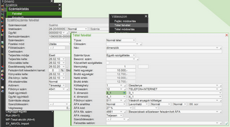 Dimenziók használatata szállító számlában