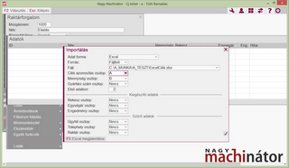 Külsőadatforrás megadása