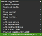 Új dátum-idő függvények a formázóban