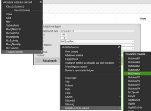 Szűrésben megadott vég dátum megjelenitése a listában