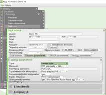 Számla mentés fájlba beállítása