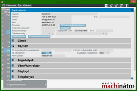 TB kifizetőhely beállítása