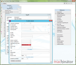 Telephelyügyfél felvétele az ügyféltörzsbe