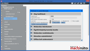 Webparaméterekben a böngésző elérés enegedélyezése
