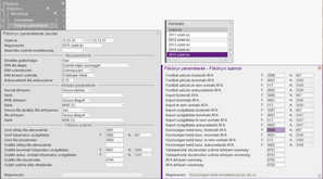 Főkönyvi paraméterek kontírozása