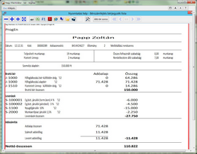 Bérjegyzék hóközi jogviszony változás esetén