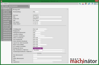 Bérjegyzék lekérdezése Egyszerűsített vagy Részletes módban