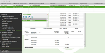 Második jogviszony számfejtése