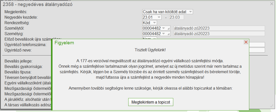 Figyelmeztető üzenet