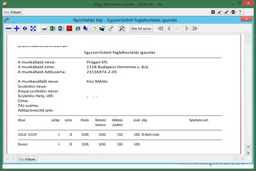 Egyszerűsített foglalkoztatás igazolás