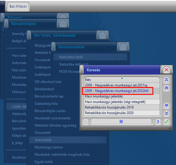2009 jelentés 2022-től