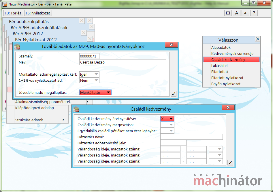 Családi kedvezmény érvényesítés kérése