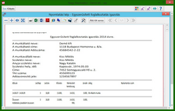 Egyszerűsített foglalkoztatás igazolás