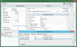 Kézi számfejtés - EFO napi óraszám részletezés