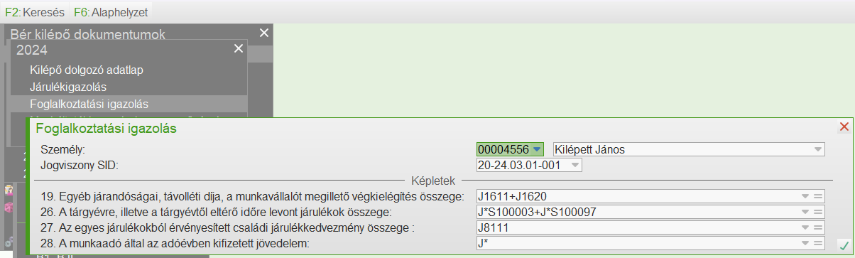 Foglalkoztatói igazolás lekérdezésabalak