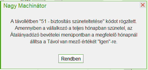 Figyelmeztető üzenet