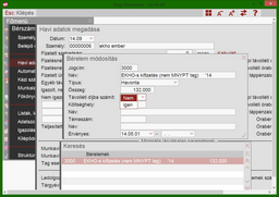 EKHO összeg - távolléti díj