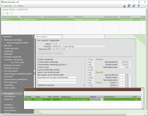 Gyermek születésekori apának járó pótszabadság rögzítése