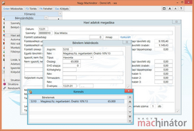 Havi iadatok felvétele