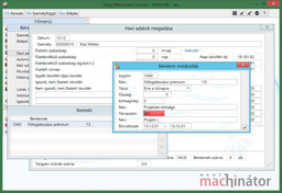 Bérelemben költséghely/témaszám megadása