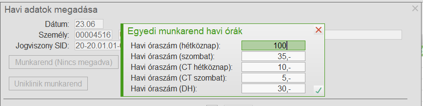 Forgalmi adatok rögzítése