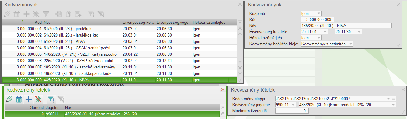 Kedvezmény tétel - KIVA