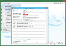 Jogcímben költséghely/témaszám terhelés megadása