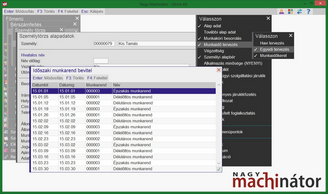 Egyedi munkarend tervezése