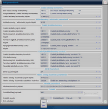 Számfejtés paraméterek / Adó paraméterek&nbsp;