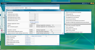 Adóalap-kiegészítés paraméterek