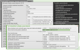 Bérszámfejtés paraméterek - Béren kívűli juttatások