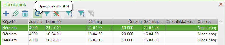 Bérelem számfejtése