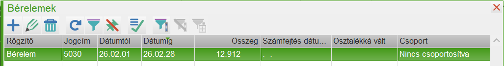 Összeg mező kitöltésre kerül