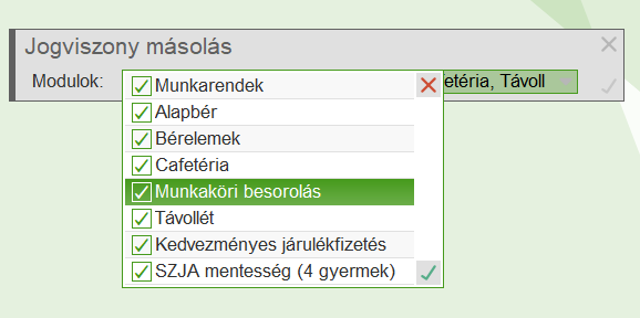 Jogviszony függő adatok másolása