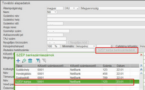 SZÉP kártya bankszámla adatok