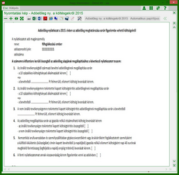 Nyilatkozat aköltségelszámolásról