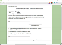 Nyilatkozat külföldi illetőségű magánszemély adókedvezmény érvényesítéséről